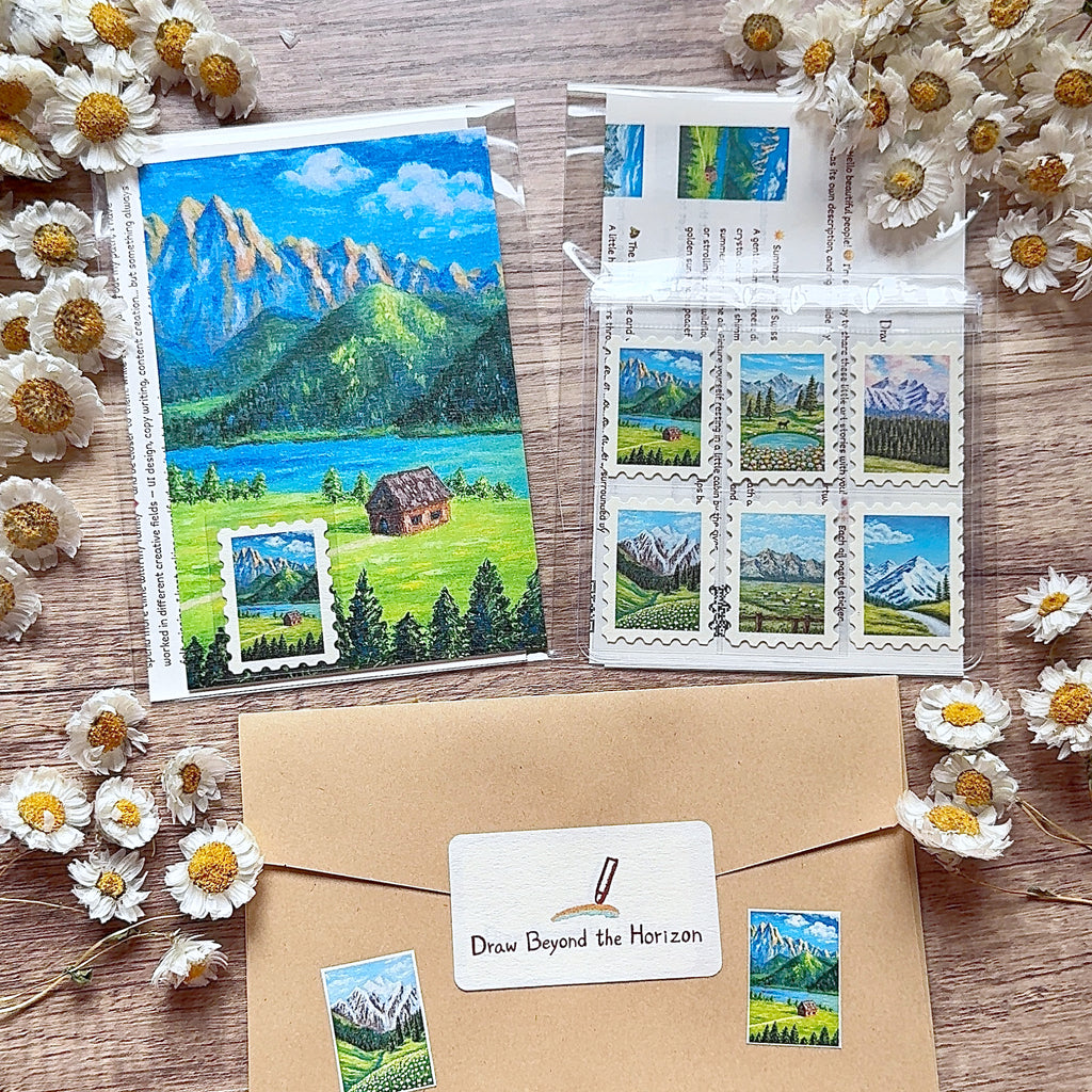 Horizon Mail Bundle – Art Print & Sticker Collection