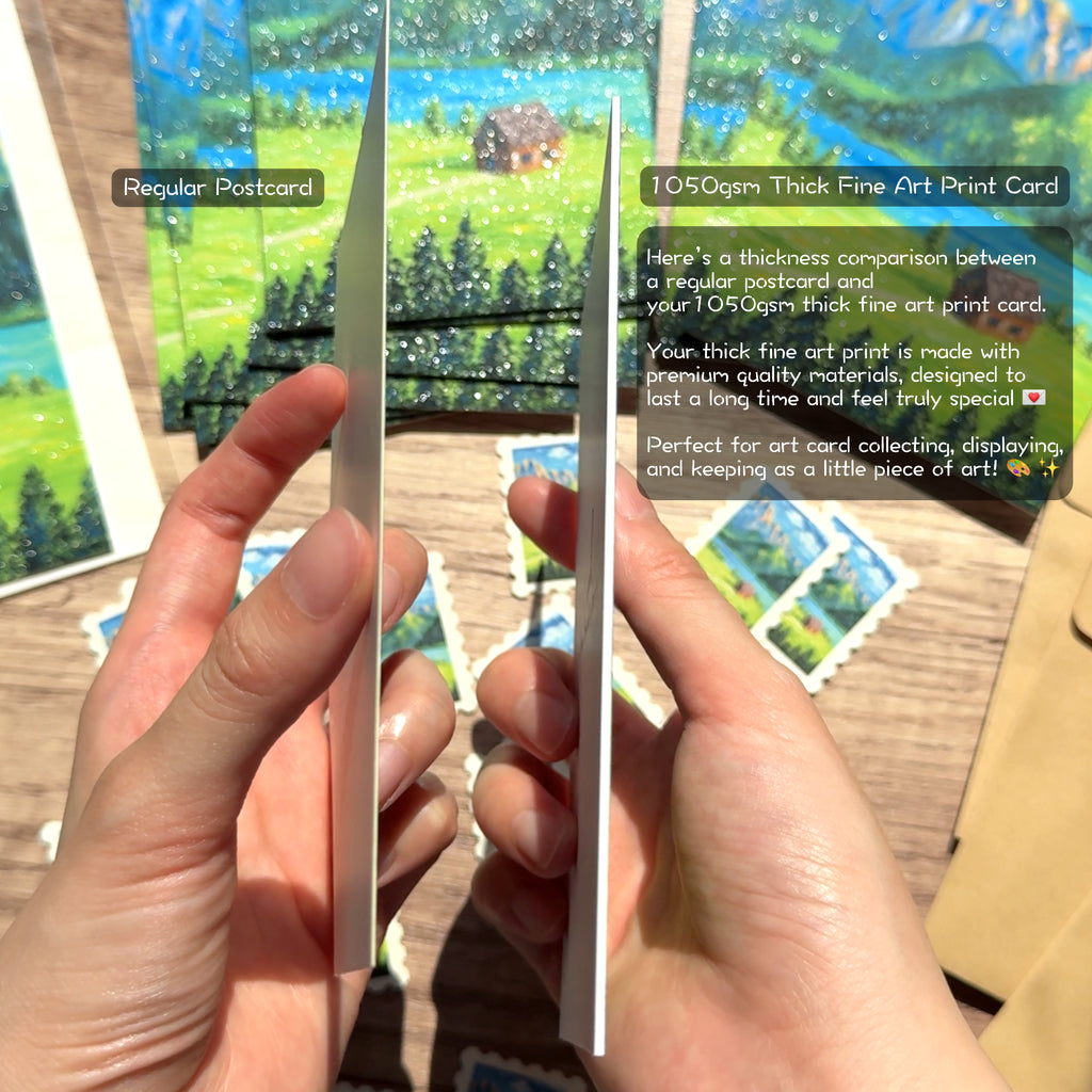 Horizon Art Print Mail – Summer in the Swiss Alps