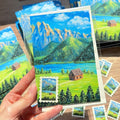 Horizon Art Print Mail – Summer in the Swiss Alps