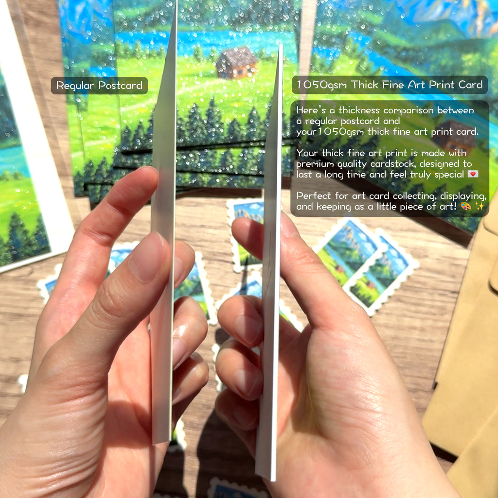 Horizon Art Print Mail – Summer in the Swiss Alps