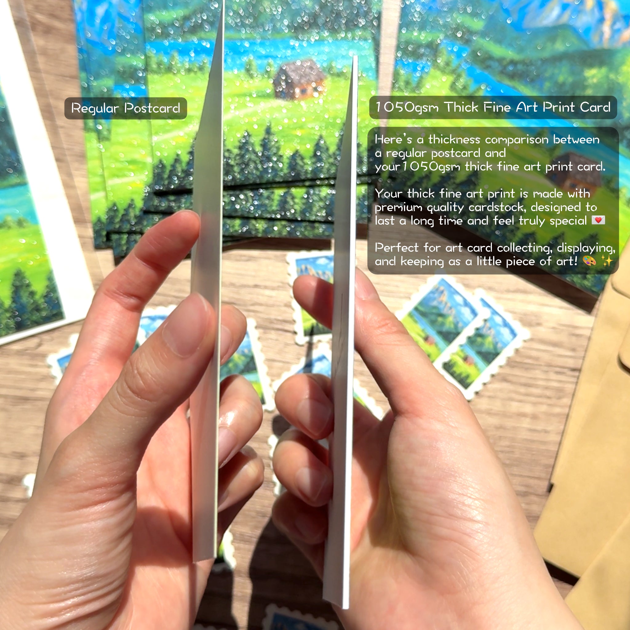 Horizon Art Print Mail – Summer in the Swiss Alps