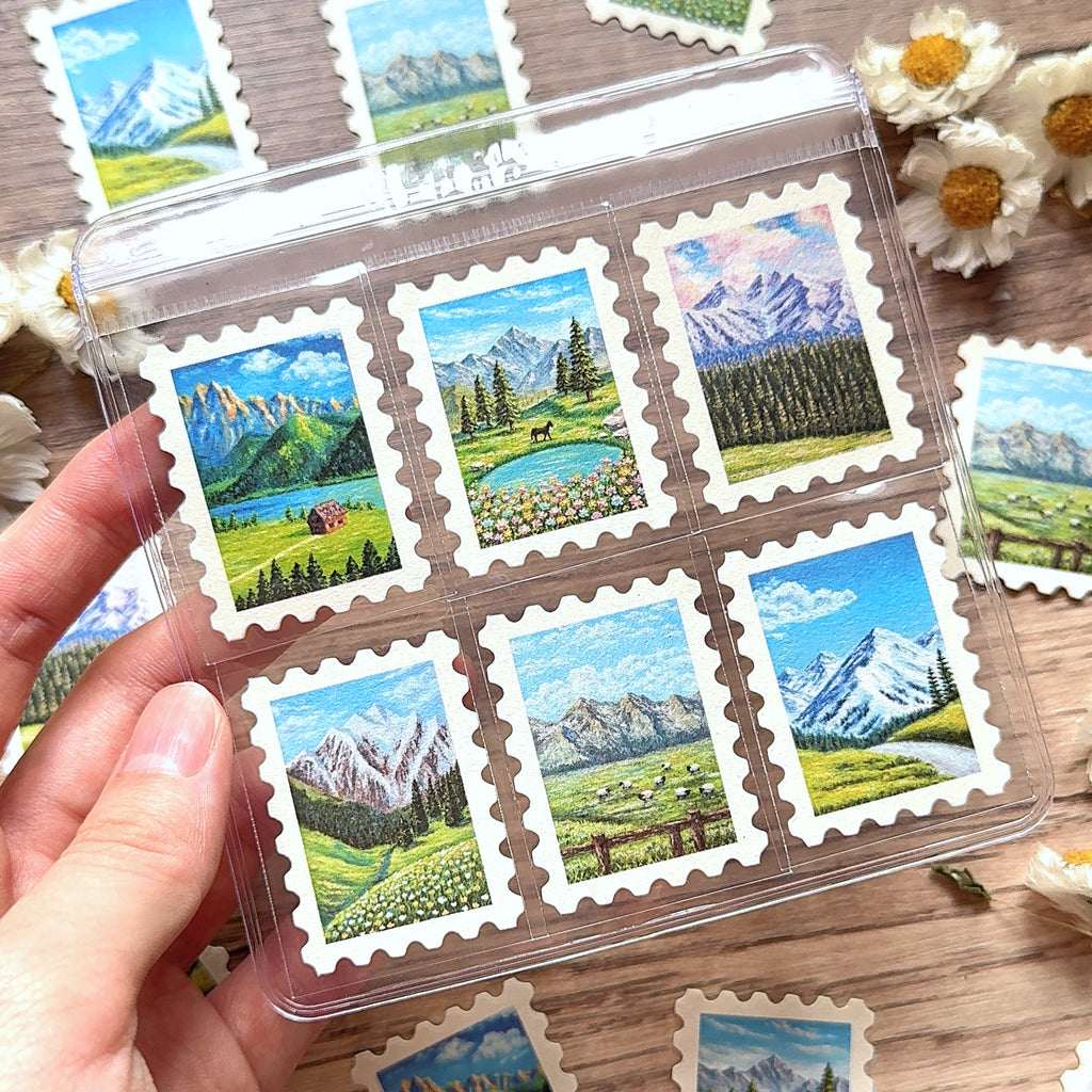 Horizon Sticker Mail – Nature & Mountain Collection (Set of 6)