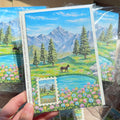 Horizon Art Print Mail – The Little Horse and the Mountain Flowers
