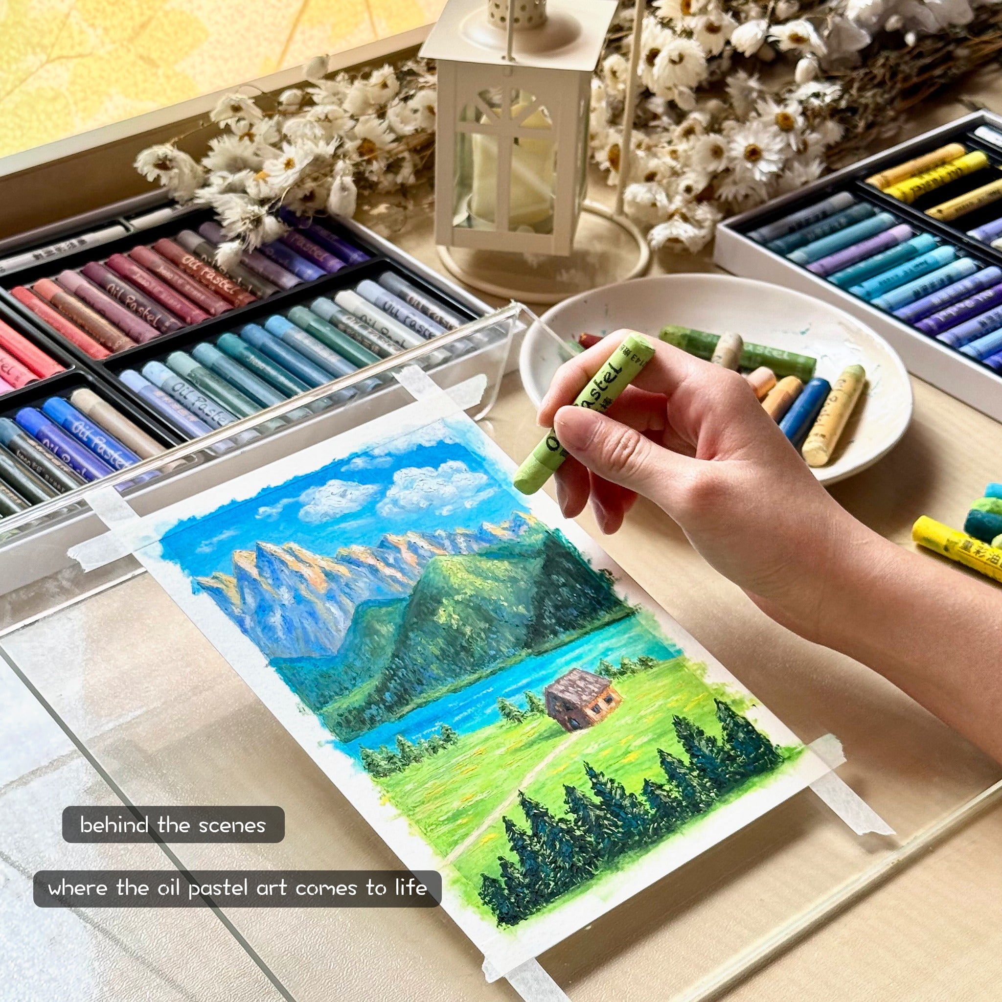 Horizon Art Print Mail – Summer in the Swiss Alps
