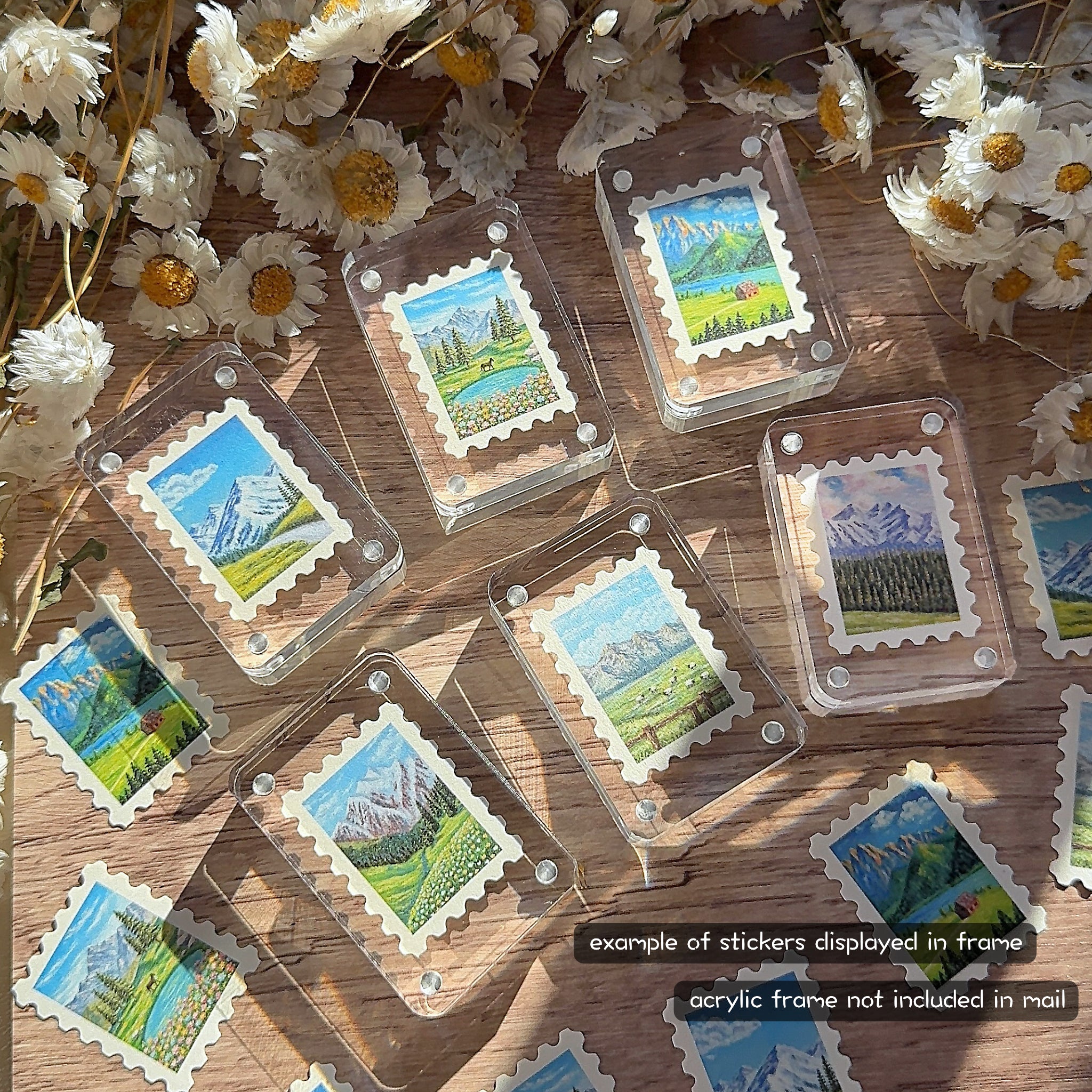 Horizon Sticker Mail – Nature & Mountain Collection (Set of 6)
