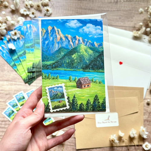 Horizon Art Print Mail – Summer in the Swiss Alps